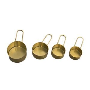 Hawkins New York Brass Set of Four Measuring Cups